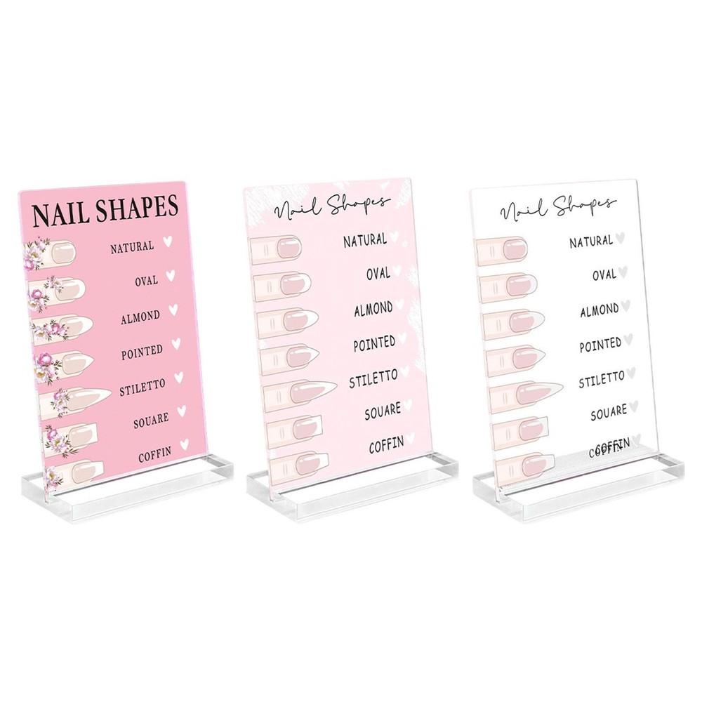 Nail Shape Display Stand Acrylic Panel Gifts