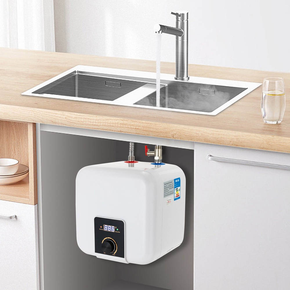 Electric Water Heater 1500W, Water Heater with 8L/2.11Gal Tanks+LED Display