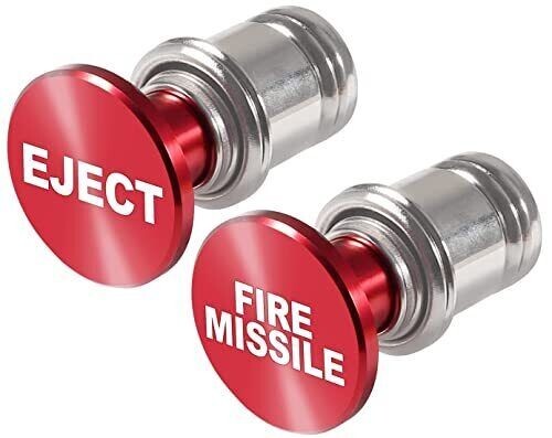 Fire Missile & Eject Button Car Cigarette Lighter 12V Lighter Plug Auto Repla...