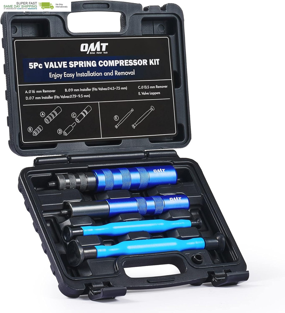 Valve Spring Compressor Tool Kit, Valve Keeper Remover Installer Set with Valve