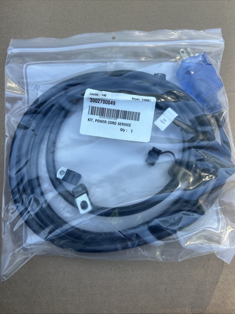 SERVICE KIT, POWER CORD, FOR USE WITH: FOR MODEL 3002 SECURE® II MODEL 3002