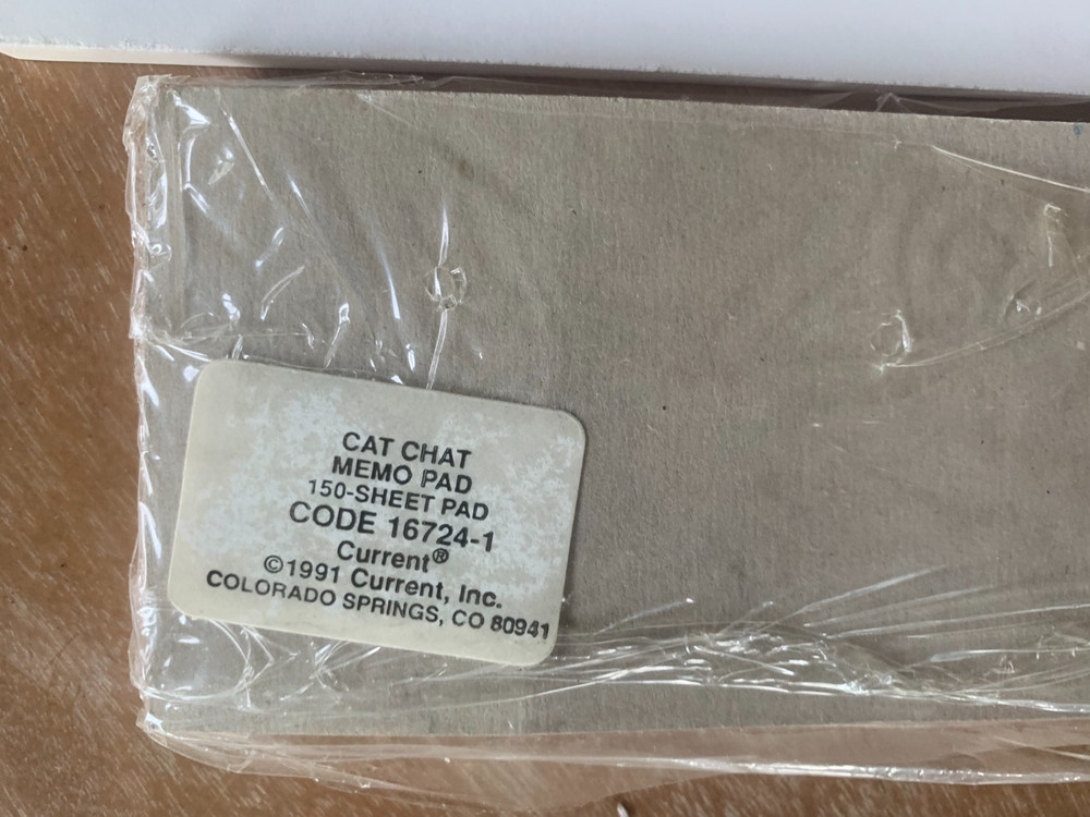 Current / Bill Eagan Chit Chat / Cat Chat Memo Pads