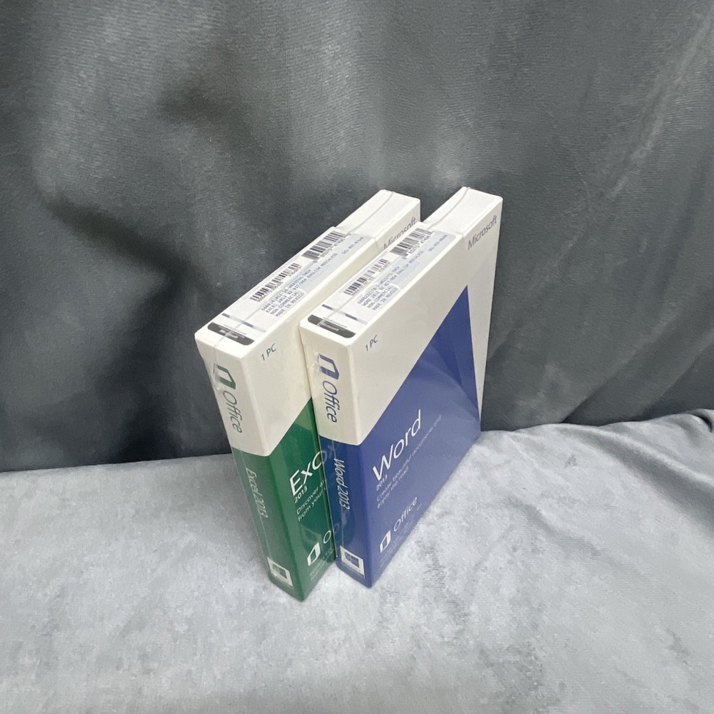 Microsoft Word 2013 & Microsoft Excel 2013 Key Cards In Sealed Boxes 1 PC