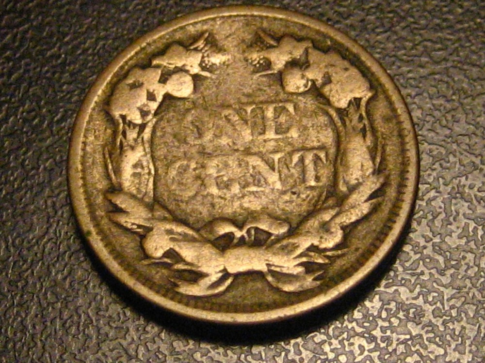 1857 Flying Eagle Cent VG Detail