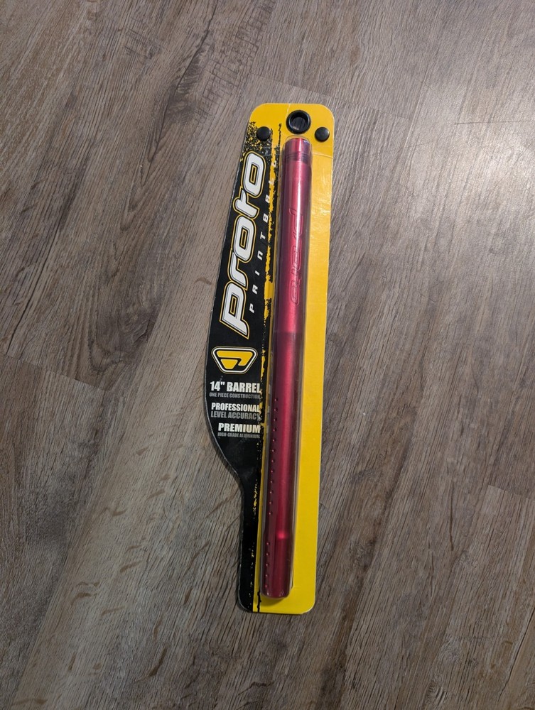 Proto Paintball 14" Barrel - Red - Impulse Thread - NEW