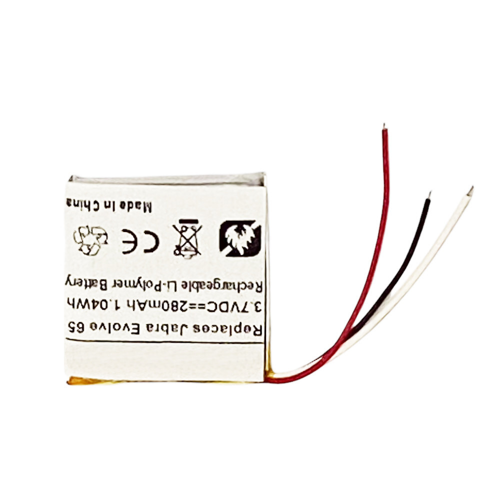 280mAh AHB472625PLT Battery Replacement for Jabra Evolve 65, Evolve 80 Headset