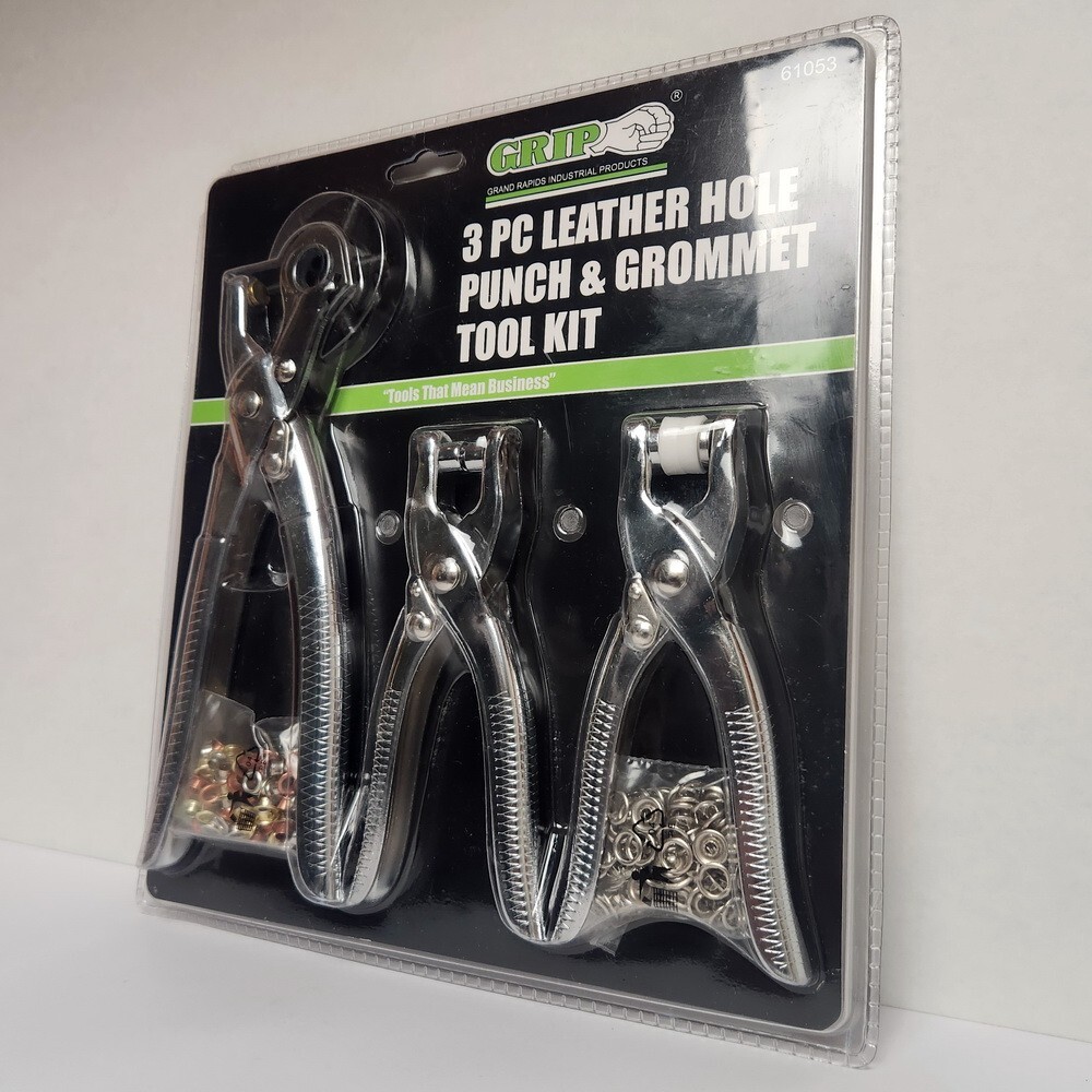 Leather Hole Punch & Grommet Set