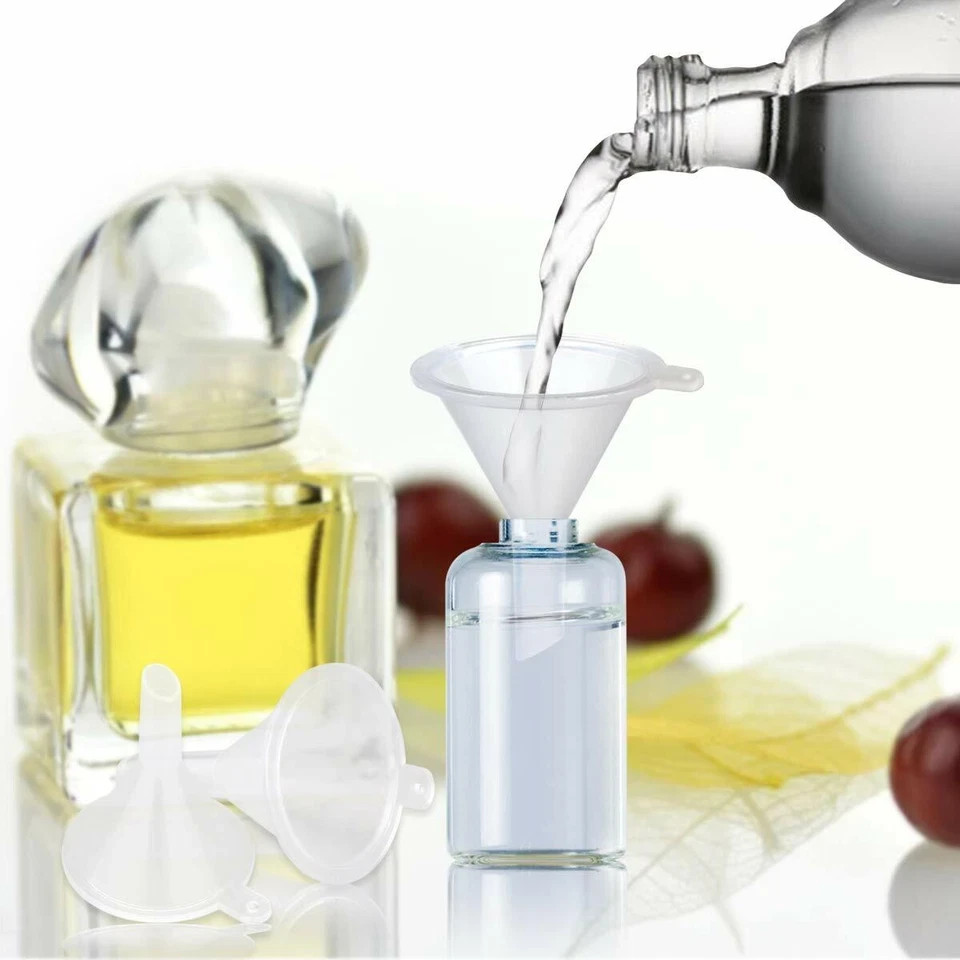10 Pack Mini Plastic Funnels Small Funnel Set Perfume Essential Oil Diffuser