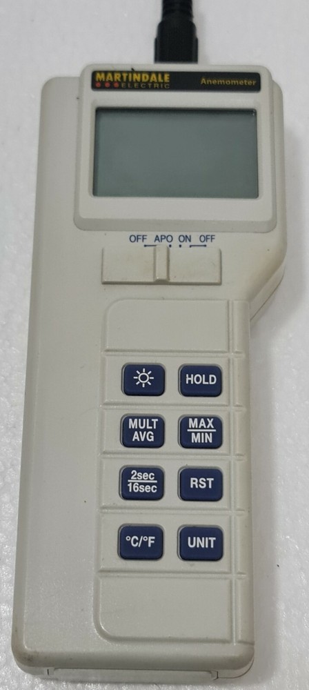 MARTINDALE AV90 ANEMOMETER w/ EXTERNAL PROBE 13001118