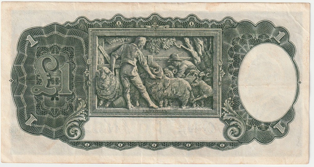 Australia 1 Pound Banknote 1940 Choice Extra Fine-45 Pick#26-B