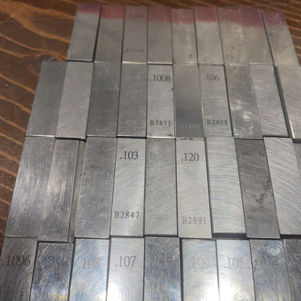 50 Miscellaneous Gage Blocks Steel