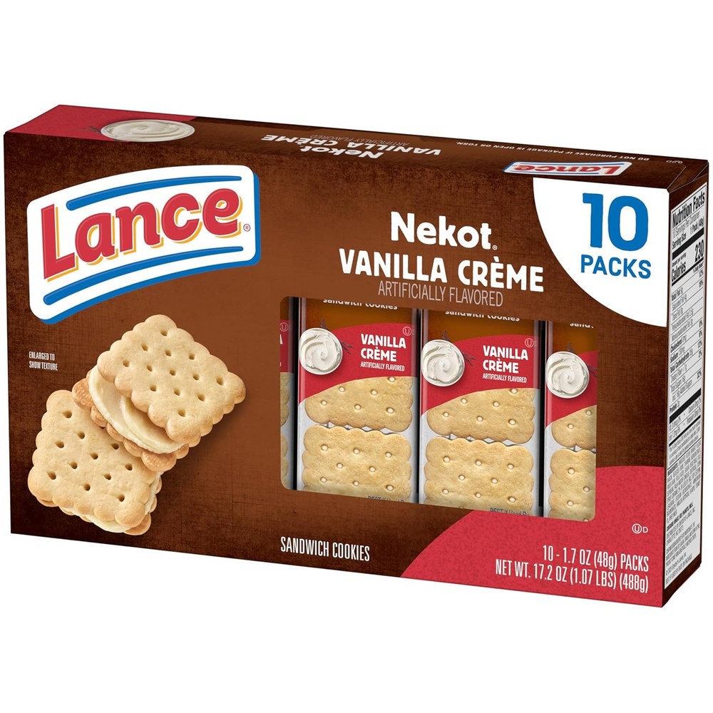 Lance Vanilla Creme Crackers 1.7 oz 10 Pack