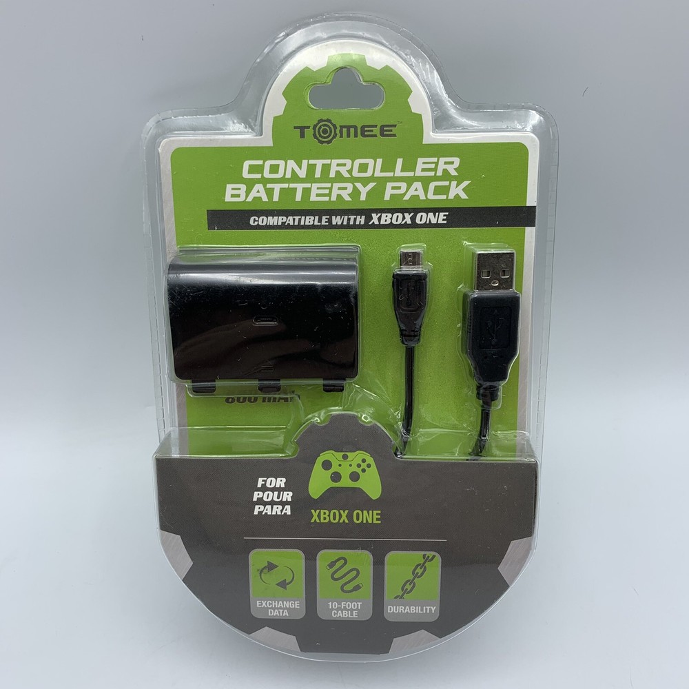Tomee Controller Battery Pack & 10ft Charge Cable for Microsoft Xbox One Sealed