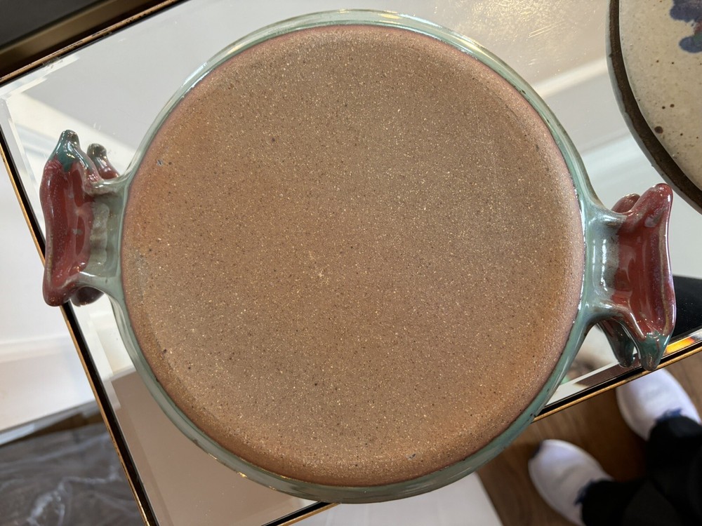Fun Ceramic Tortilla Warming Dish With Pepper Handles
