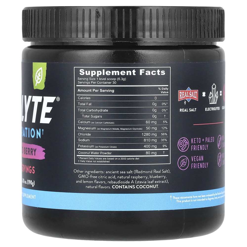 Re-Lyte® Hydration, Mixed Berry, 6.7 oz (190 g)