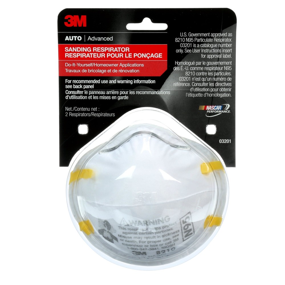 3M Sanding Respirator, 03201, 2 Pack