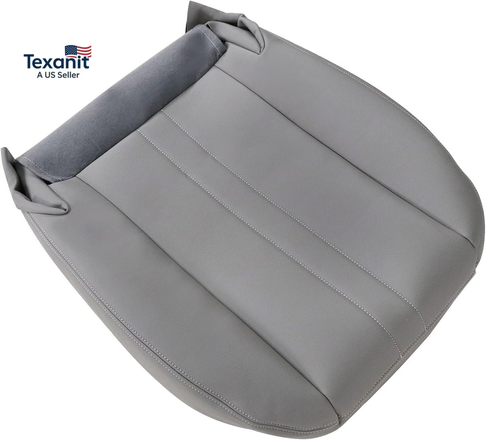 Front Driver or Passenger Side Bottom Replacement Leather Seat Cover Compatible