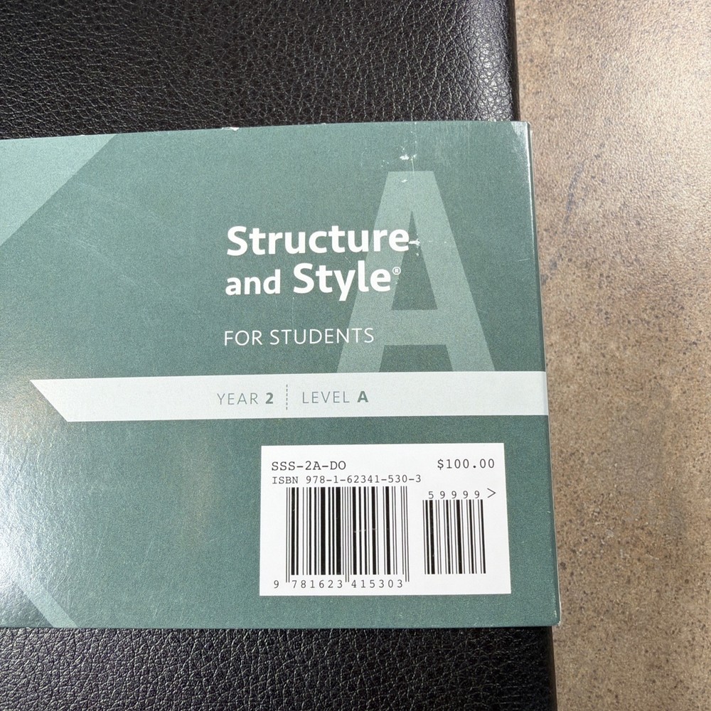 IEW Structure and Style for Students: Year 2 Level A - 24 Week DVD Set