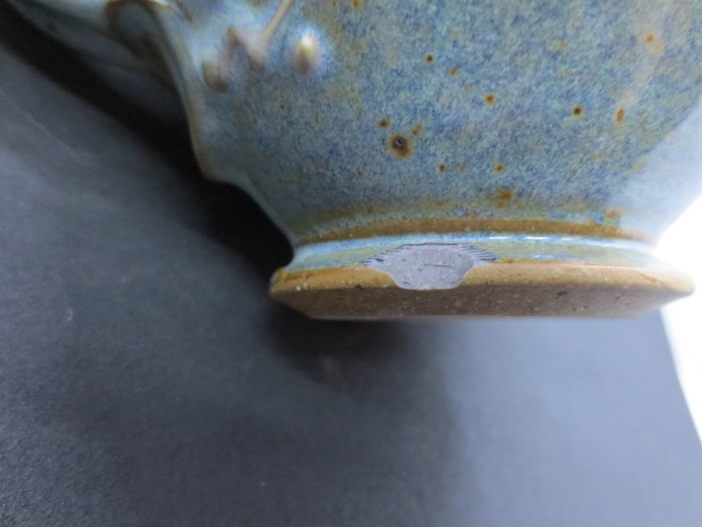 Vintage Handmade Pottery Mug 4" - Marked on Bottom
