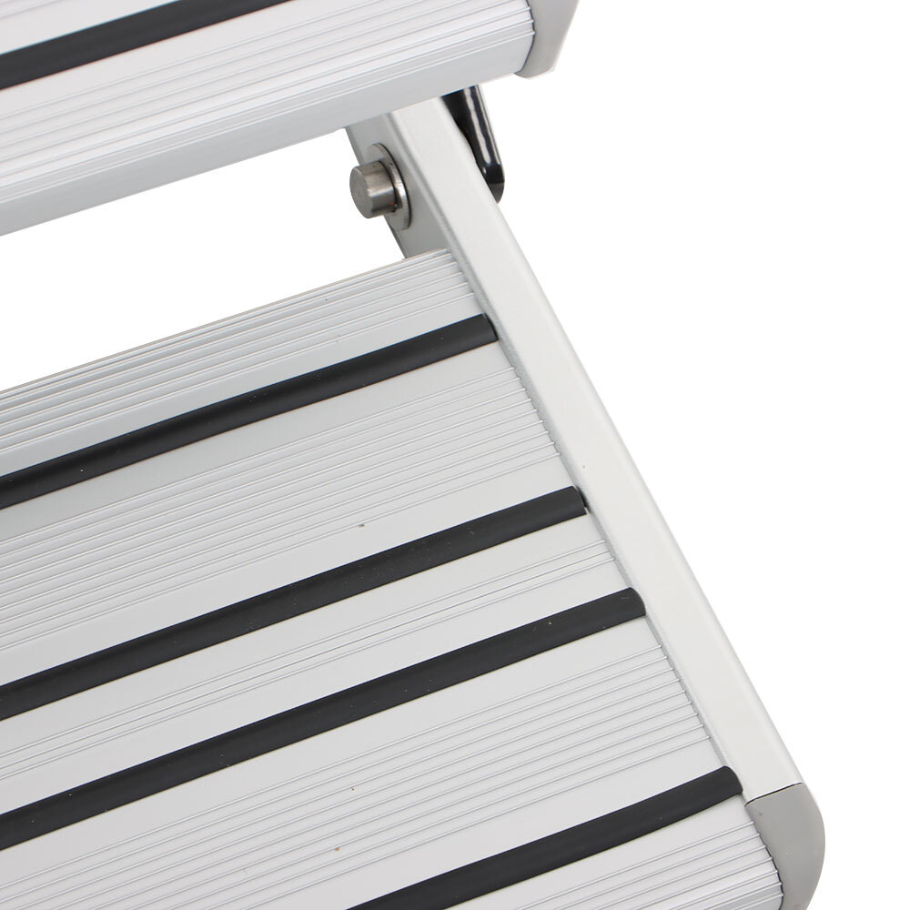 Aluminium Manual Pull Out Retractable Two Step RV Camper Platform Steps Stair