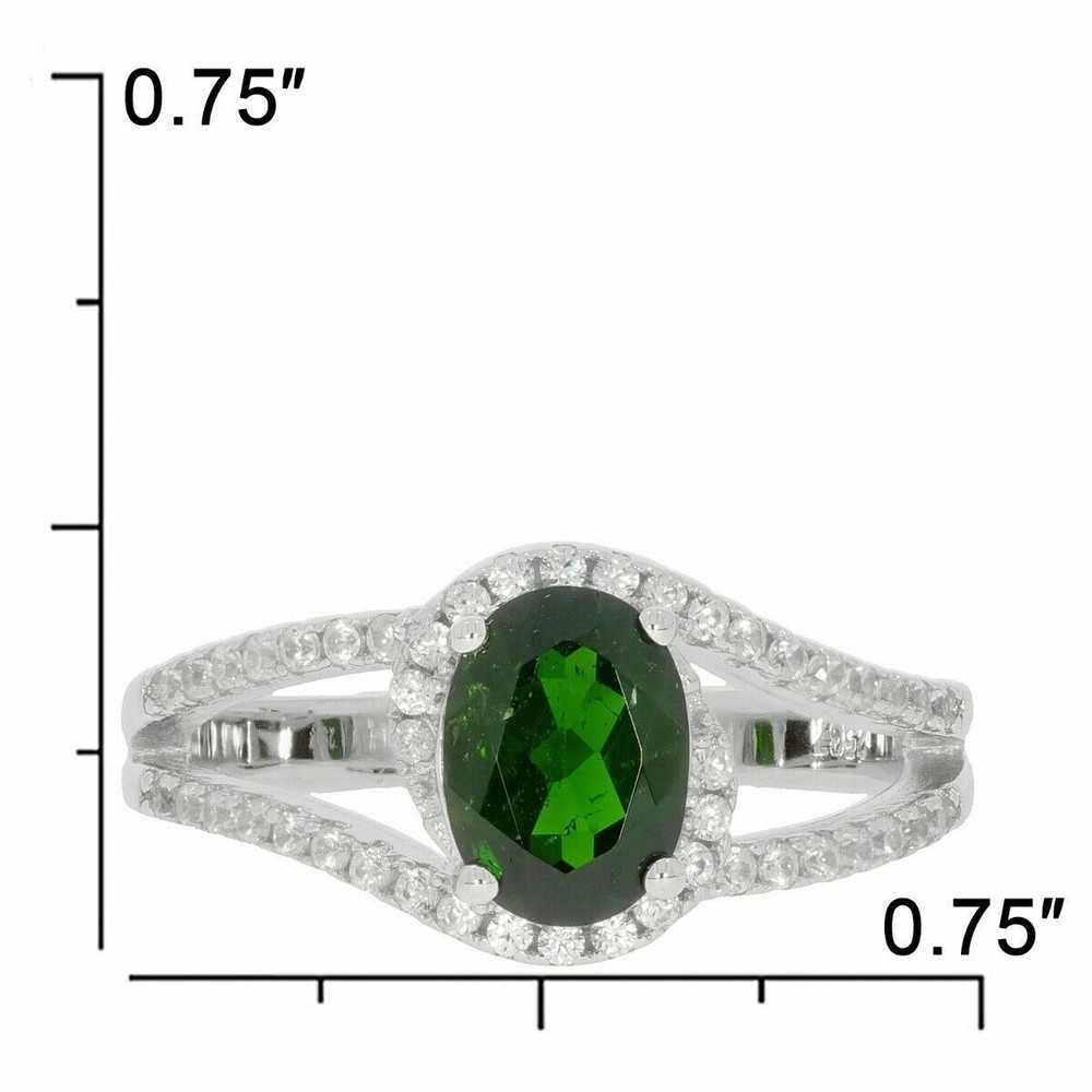 Sterling Silver Semi Mount Ring Setting Oval OV 8x6mm Split Shan Bypass