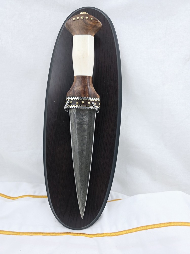 Damascus Scottish Dirk Dagger 12.5" Knife