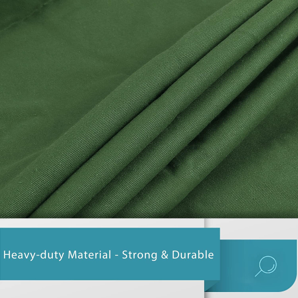 Extra Large Canvas Laundry Bags with Handles & Drawstring Closure, Heavy Duty Te