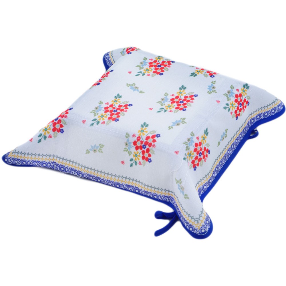 Polyester Bread Basket 8" Summer Bouquet