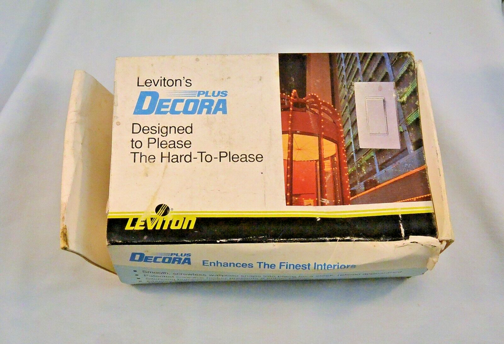 Leviton Old Stock Decora Single Pole Light Switch