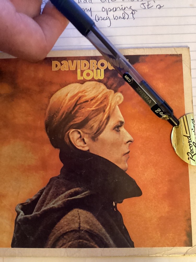 David Bowie 1977 ‘Low’ Postcard Record Sleeve