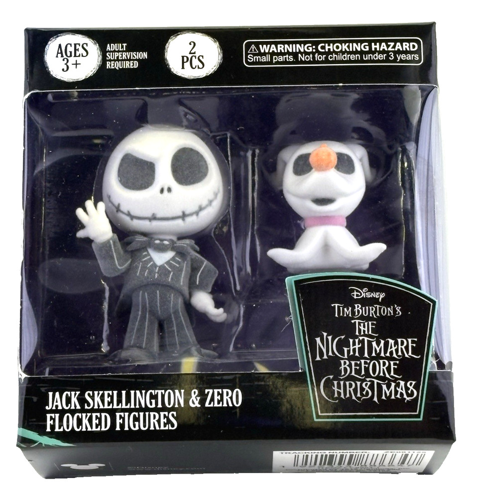 Nightmare Before Christmas 3 sets 7 flocked figures complete series NEW