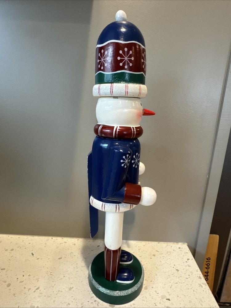 Christmas Nutcracker Snowman Decorations 14”