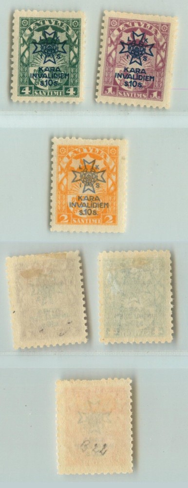 Latvia 🇱🇻 1923 SC B21-B23 mint. g3784