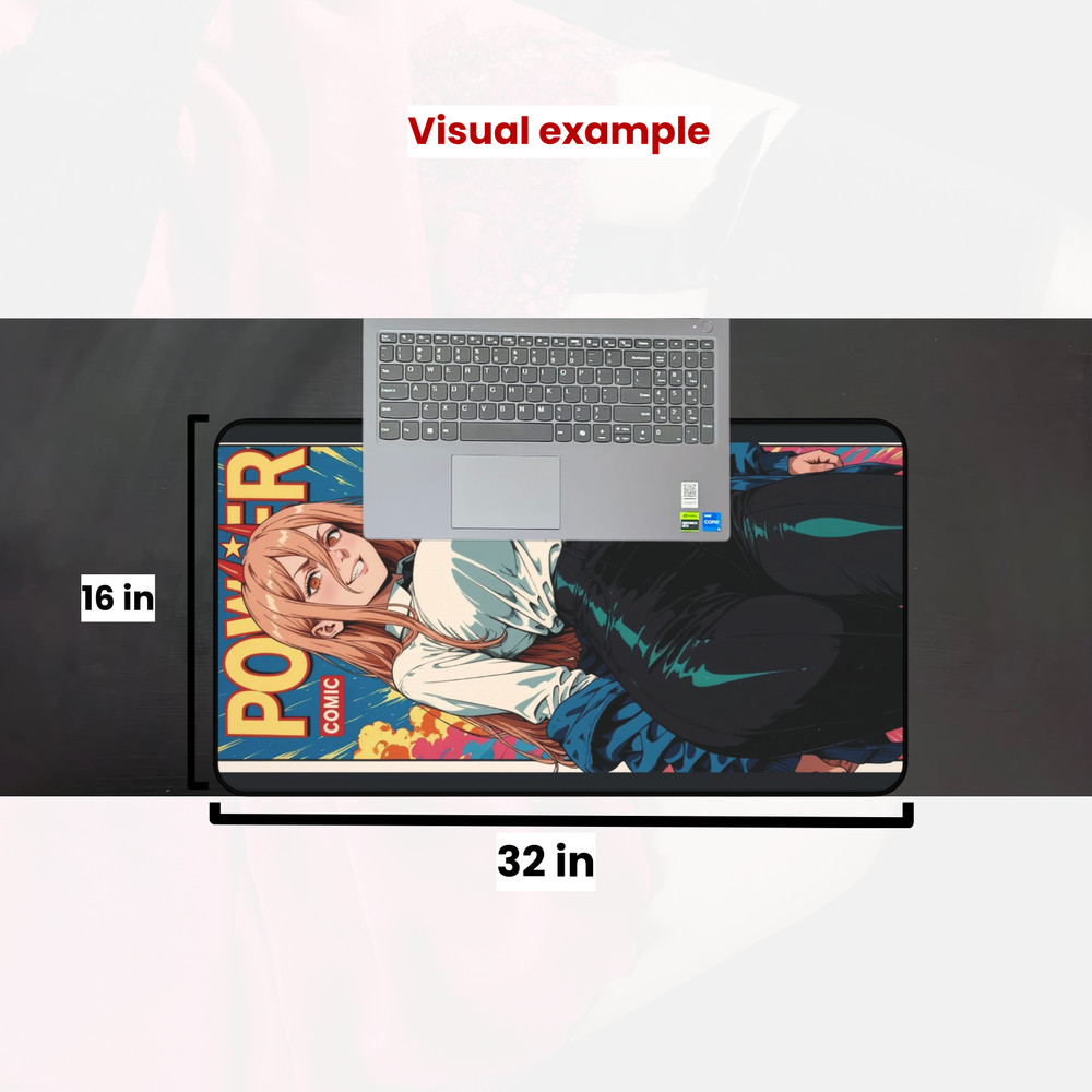 Chainsaw Man Power Gaming Mouse Pad