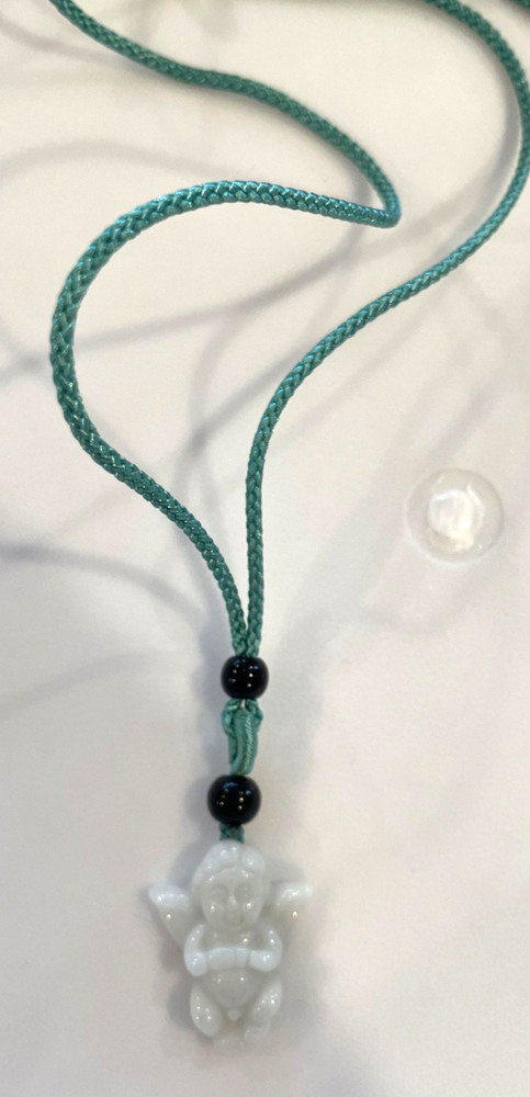 Jade angel necklace