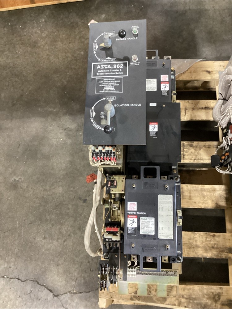 ASCO 962 TRANSFER SWITCH BYPASS ISOLATION SWITCH 260 Amp 480 Volt