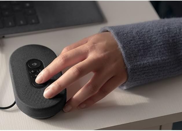 Microsoft Modern USB-C Speaker w/ Mic & Teams Controls – Black (Open Box)