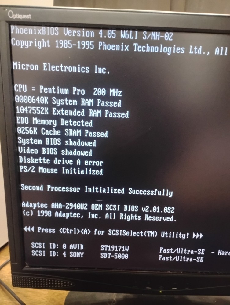 Dual Pentium Pro 200MHz