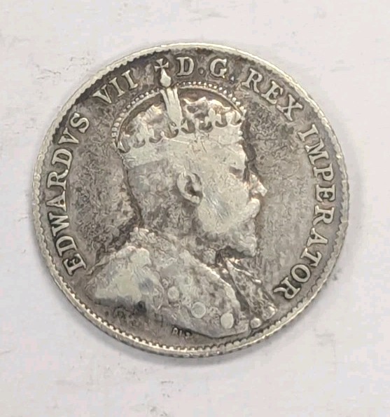 1910-Canada 10 Cent Coin-#T163