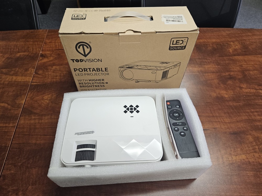 LED Projector, Topvision, Portable, Gently Used