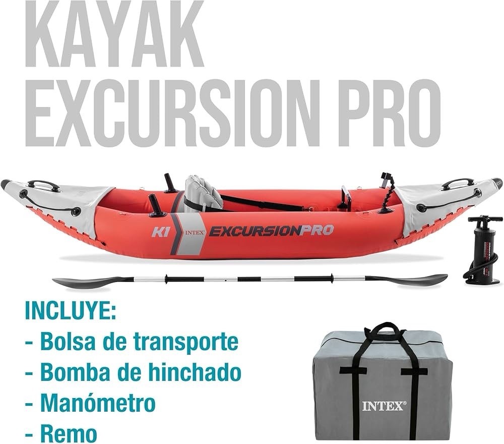 INTEX Excursion Pro K1 Inflatable Kayak Set