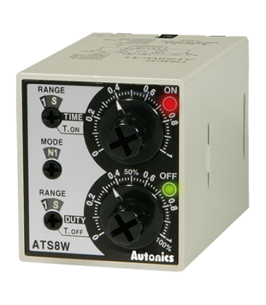 AUTONICS ATS8W-11 Twin Timer, 6-Mode, Multi-Range(0.1 Sec-10Hours)