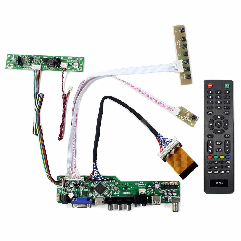 HD VGA USB LCD Driver Board For 23" LTM230HT09 LTM230HT10  1920x1080 LCD Panel