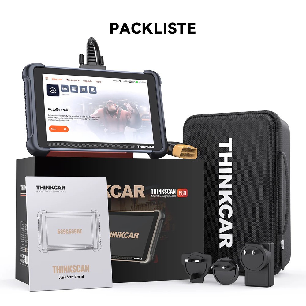 2025 ThinkScan 689 Coding Scanner Full System Diagnostic Tool Action Test+CANFD