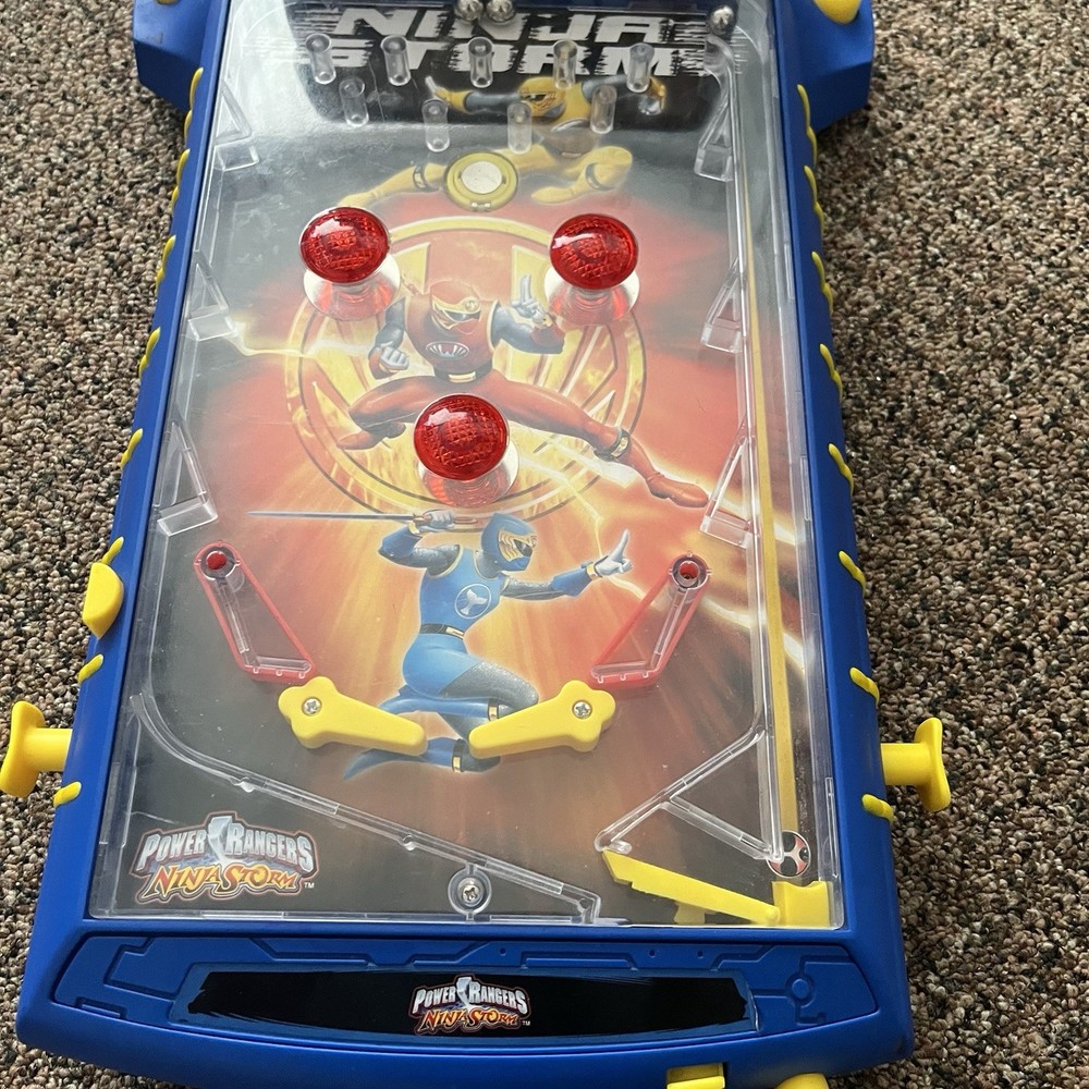 Power Rangers Ninja Storm Electronic Tabletop Pinball Machine Tested Works