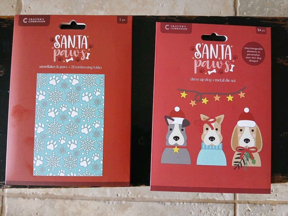 Santa Paws Die Set & Embossing Folder CraftComp