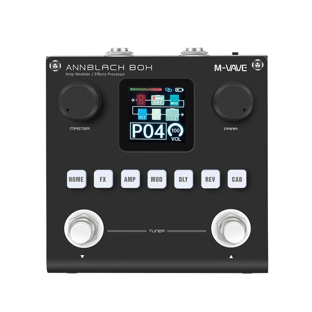 M-VAVE ANNBLACK BOX Amp Modeler Effects Processor w/ 1.54" Color