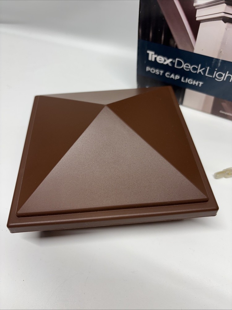 TREX DECKING PYRAMID LED POST CAP LIGHT LIGHTING FIRE PIT (brown)