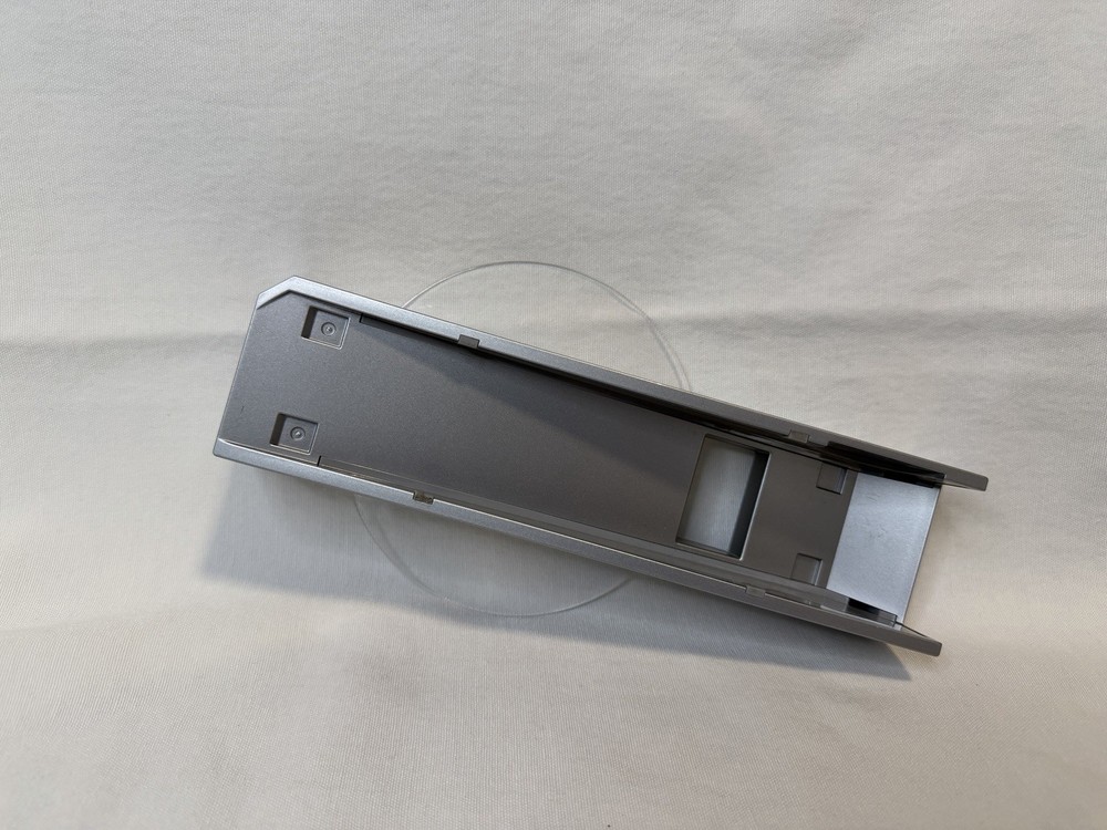 Nintendo Wii Vertical Stand Base Silver w/ Clear Round Base OEM