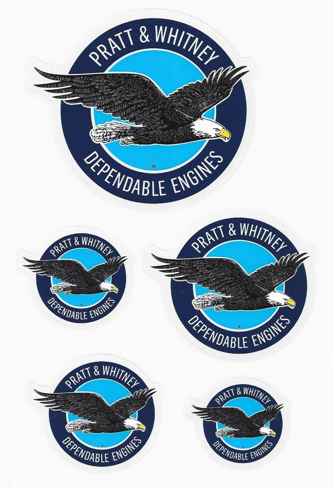 Pratt and Whitney Dependable Engines Stickers New Style